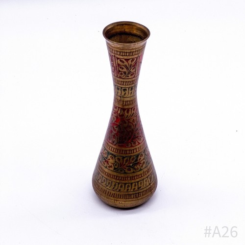 Vintage messing vase mit - vintage,