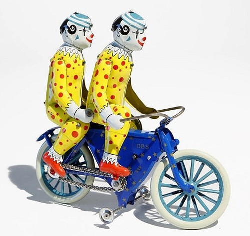 Clowns fahrrad duett dbs - fahrrad,
