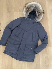 Woolrich Parker Mantel Daunenjacke Luxury Artic Pelz grau Unisex