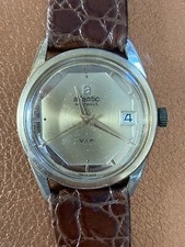 Atlantic VIP Vintage Uhr Automatic 41 Jewels Gold Plated Vintage Hirsch Armband