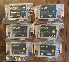 6x Original Epson Druckerpatronen: T0612 T0613 T0614 - NEU