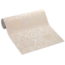 Vinyltapete - beige - Barockmuster - 10 Meter