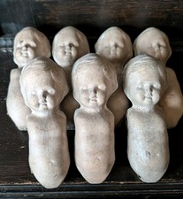 7 alte Puppenteile Kopf mit