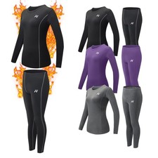 4er Damen Thermo Skiunterwäsche Set Unterhose Unterhemd Thermowäsche Winter