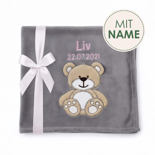 Babydecke mit name - mit,