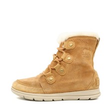 Sorel Damen NL3039-224 Stiefel Camel Leder Knöchelhoch Boots Winterstiefel EU 39