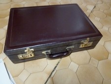 Aktenkoffer Bordeaux Echtleder