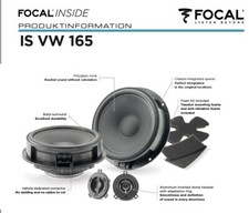 Focal ISVW165 16,5 cm Compo Lautsprecher für Seat Arosa (6h-6hs) 05/97 - 06/2004