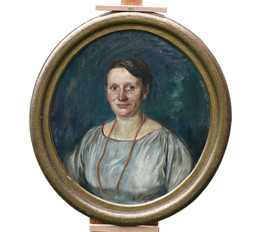 ölgemälde antikes oval - Ölgemälde,
