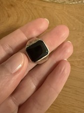 Silberring 925 mit schwarzem