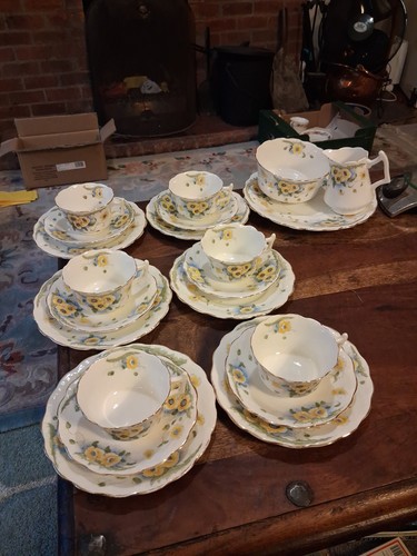 Vintage bone china teeservice - vintage,