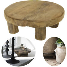 Teak Holz-Tischchen 20x7 Mini Tisch Tablett Blumenständer Etagere Pflanzenhocker