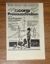 Seltene Werbung CORGI Toys