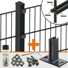 Doppelstabmattenzaun Set inkl