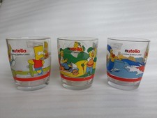 3 Gläser - THE SIMPSONS - nutella - Limited Edition 2002 - Bart Homer Marge Lisa
