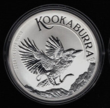 Australien 1 Unze Silber Kookaburra 2024  Stempelglanz aus der Rolle
