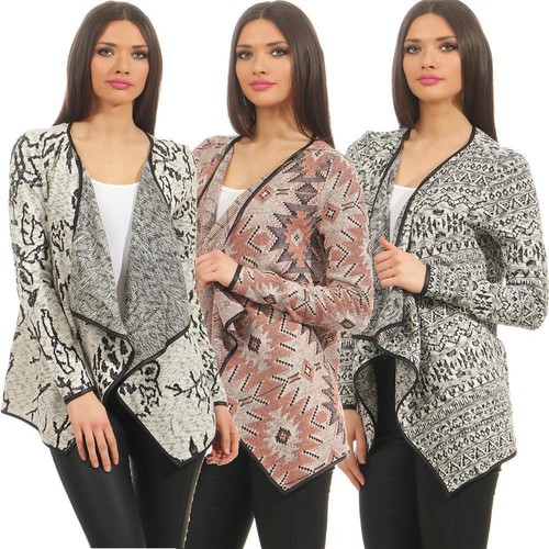 Damen strickjacke sweats - strickjacke,
