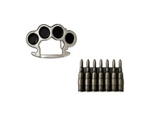 2er Set Gürtelschnalle Schlagring & Patronen Schnalle Gürtel Gürtelschließe