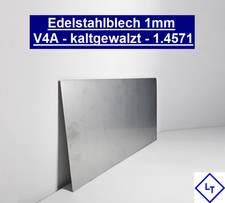 Edelstahlblech 1 mm V4A  14571 Zuschnitte Glattblech Platte VA Blech Edelstahl
