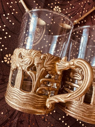 Teegläser mit glas - 2, glas-halter
