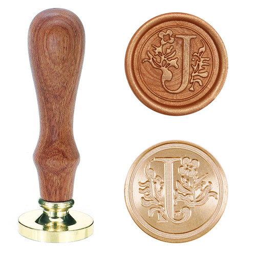 Siegelstempel mit buchstaben - buchstaben, j