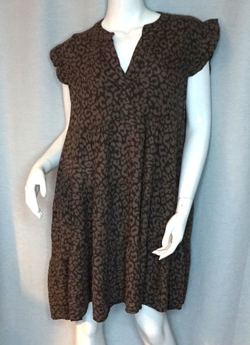 Hippie tunika leopard - tunika, kleid