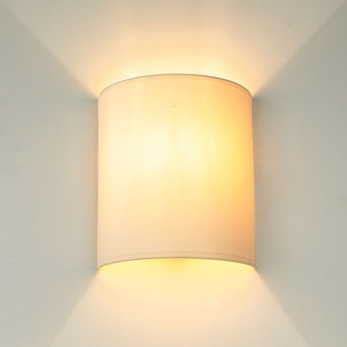 Wandlampe down creme e27 - down,