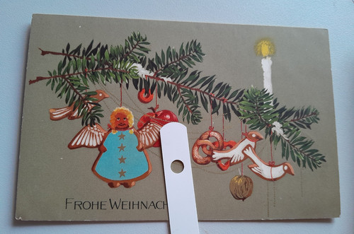 Weihnachten zweig mit - ak,