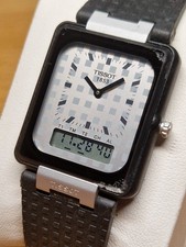 ?? TISSOT TWOTIMER – Vintage Quartz/Digital Uhr Ref. T37.1.720.13, ca.1980er