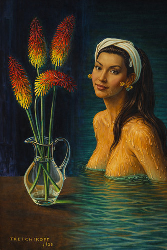 Vladimir tretchikoff red hot - -,
