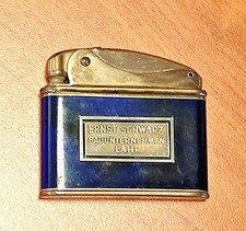 Kremer & Bayer  Simson Benzinfeuerzeug Goldfarben Ernst Schwarz Emblem