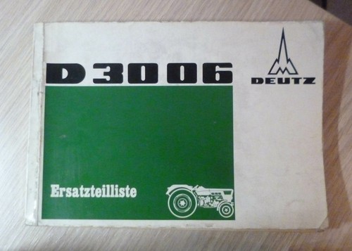 Deutz schlepper d3006 - deutz,