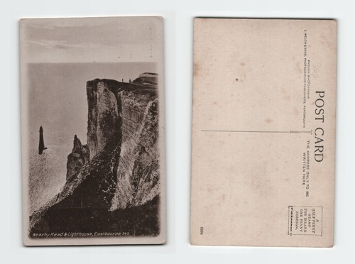 Vintage postkarte beachy head - postkarte,