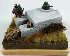 1:72 für Diorama: 1 Bunker mit FT-17-Turm mit 3,7 cm (3d Druck) Normandie +NEU+