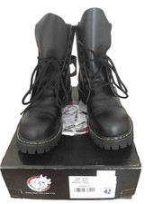 schwarze Ranger Stiefel 8 Loch Angry Itch Gr 42