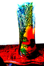 Legras Vase mit orientalischer