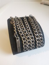 DIESEL Lederarmbandit Ketten Fransen... Gr. S... Cool... Top