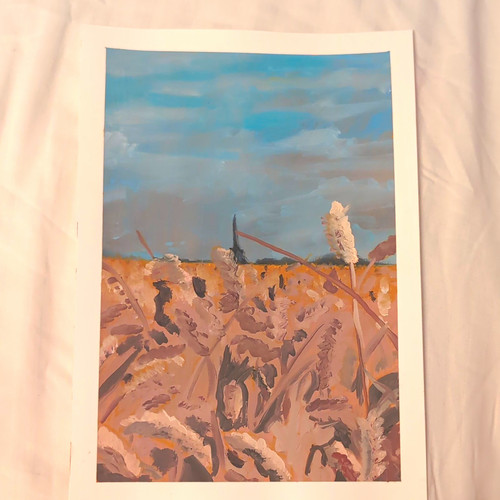 Gemälde landschaft mit - landschaft,