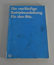 Betriebsanleitung / Handbuch VW Iltis Typ 183 Bundeswehr 0,5t gl Stand 11/1978