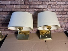 2 Wandlampen Leselampen, Schlafzimmerlampen Gelenk Wandleuchten Messing BM Lampe