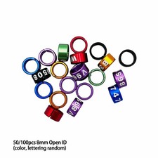 50/100x Taubenring Aluminium