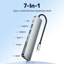 CableCreation 7-in-1 Dock DD0003 USB C HUB Adapter Dockingstation NEU*