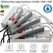 DC 12V LED Trafo Netzteil Treiber 60-150W LED Transformator Wasserdicht IP67