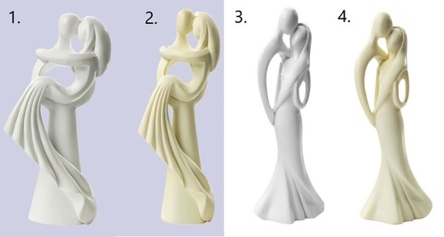 Modern getragen weiß creme - getragen, weiß/creme