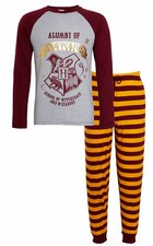 Herren Harry Potter Schlafanzug Alumni Hogwarts PJs Gryffindor T-Shirt + Lounge Hose