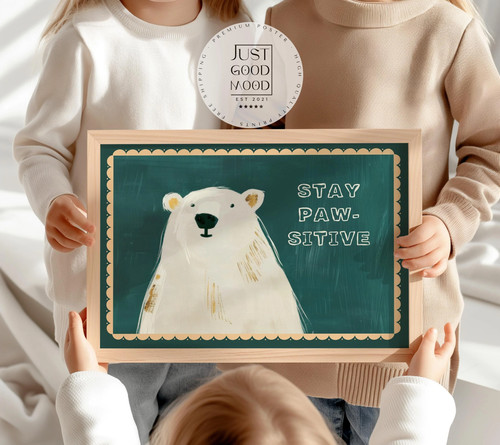 Poster kinderzimmer bär bear - poster,