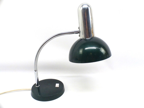 Vintage tischlampe chrom - vintage, grün