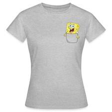 SpongeBob Schwammkopf Ich Bin Bereit Brustmotiv Frauen T-Shirt