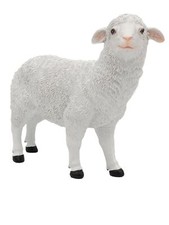 Dekofigur weiß schaf - dekofigur,