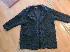 IQ+ Berlin Damen Schlingen-Strickjacke, schwarz, Gr. 42, 3 x getr